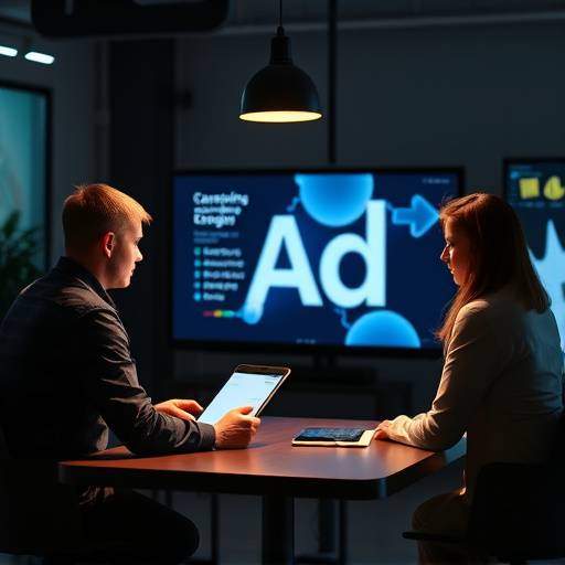 Un team di marketing che sviluppa una campagna pubblicitaria di successo